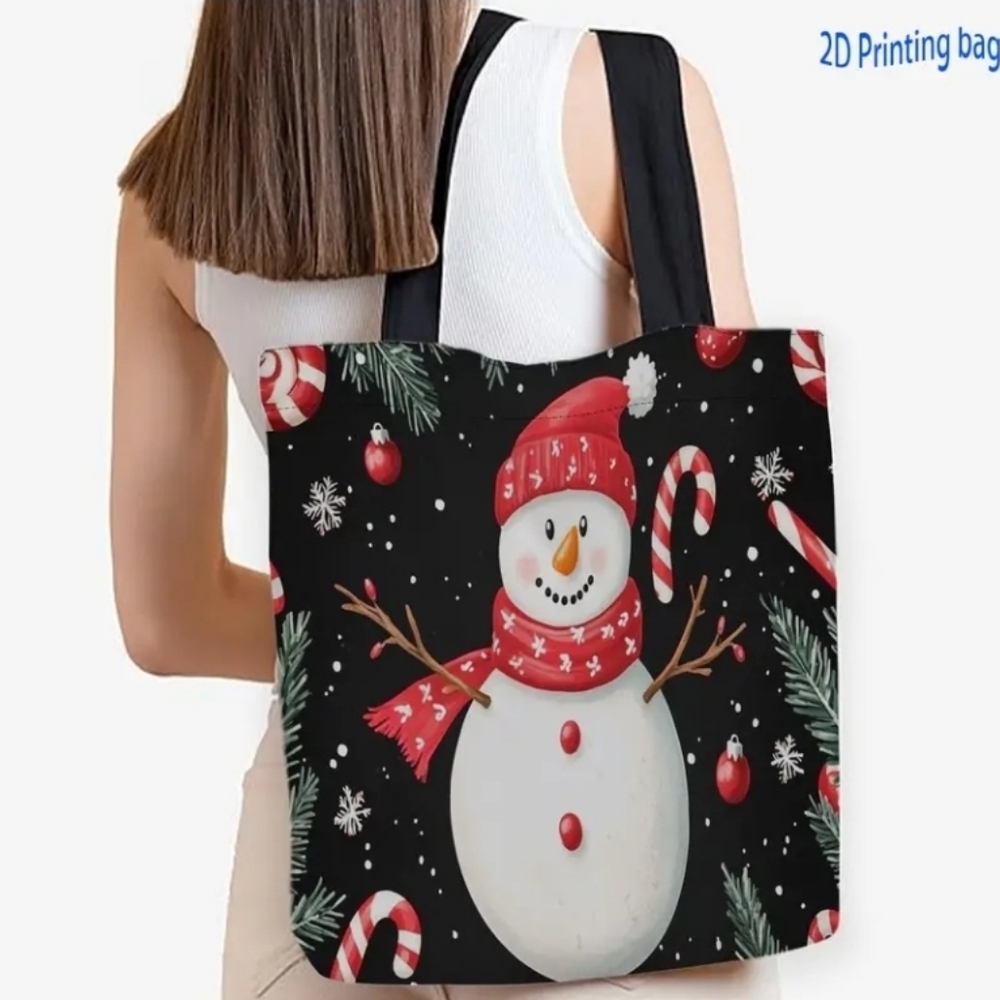 Buyers Givaway! 🎁 Festive Snowman Large Tote Bag. New!